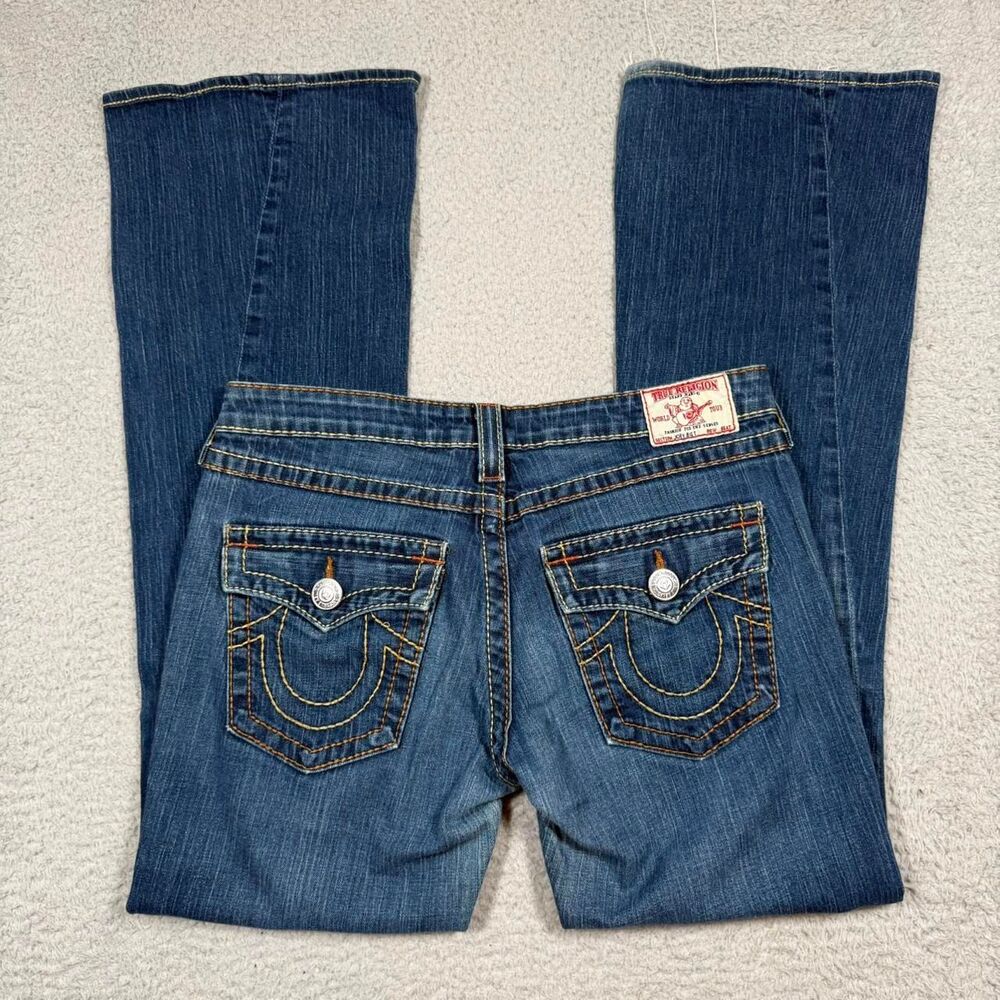 True-religion Women's Blue and Navy Jeans